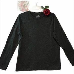 TOP ATHLETIC PERFORMANCE LONG SLEEVE TEE BLACK